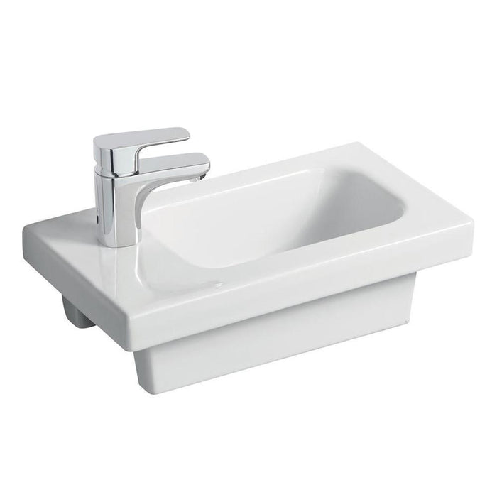 Sottini Chiani 450mm 1TH Wall Hung Basin with Platform (No Overflow) - Unbeatable Bathrooms
