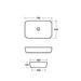 Sottini Bonamico 700mm 0TH Rectangular Countertop Vessel Basin (No Overflow) - Unbeatable Bathrooms