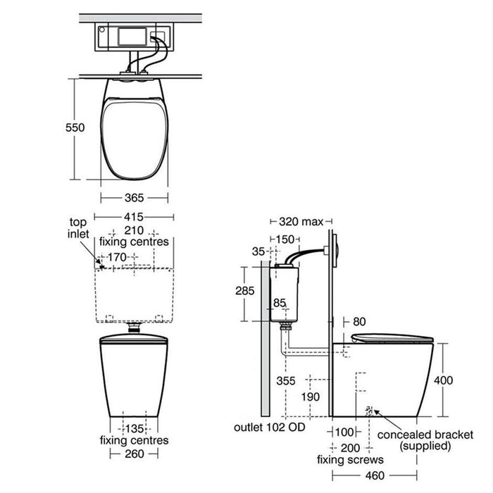 Sottini Vara Back-To-Wall Toilet with Aquablade Technology - Unbeatable Bathrooms