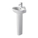Sottini Mavone 45cm Corner Full Pedestal Basin - 1TH - Unbeatable Bathrooms