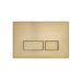 Tavistock Square Flush Plate - Brushed Brass - TR9036 - Unbeatable Bathrooms
