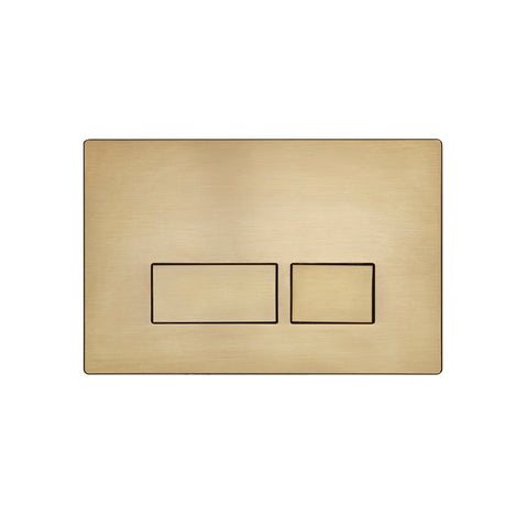 Tavistock Square Flush Plate - Brushed Brass - TR9036 - Unbeatable Bathrooms