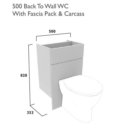 Tavistock Calm Back to Wall Unit with Fascia/Door Pack and Carcass - Unbeatable Bathrooms