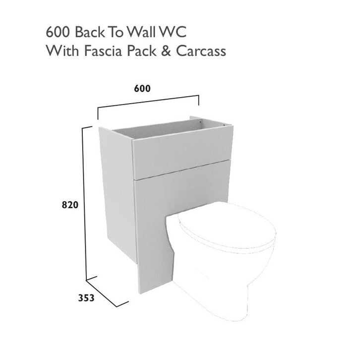 Tavistock Calm Back to Wall Unit with Fascia/Door Pack and Carcass - Unbeatable Bathrooms