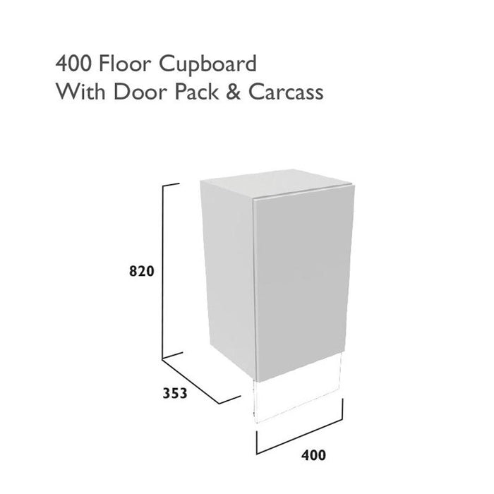 Tavistock Calm Single Floor Cupboard with Door Pack & Carcass - Unbeatable Bathrooms