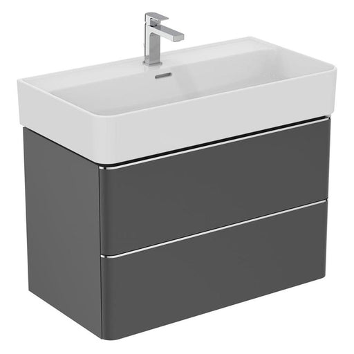 Sottini Fusaro 800mm Vanity Unit - Wall Hung 2 Drawer Unit - Unbeatable Bathrooms