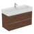 Sottini Fusaro 1000mm Vanity Unit - Wall Hung 2 Drawer Unit - Unbeatable Bathrooms