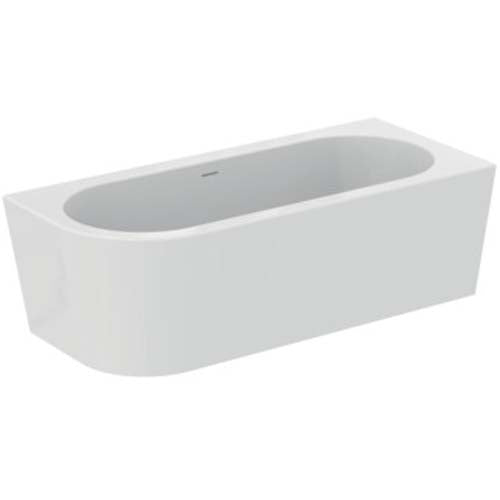 Ideal Standard Adapto 178cm x 78cm Asymmetric Double Ended Bath with Clicker Waste and Slotted Overflow, No Tapholes - Unbeatable Bathrooms