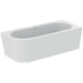 Ideal Standard Adapto 178cm x 78cm Asymmetric Double Ended Bath with Clicker Waste and Slotted Overflow, No Tapholes - Unbeatable Bathrooms