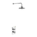 Burlington Trent Thermostatic Single Outlet Concealed Shower Valve with Fixed Shower Arm with Rose - Unbeatable Bathrooms