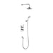 Burlington Trent Thermostatic Dual Outlet Concealed Divertor Shower Valve , Fixed Shower Arm, Handset & Holder with Hose with Rose - Unbeatable Bathrooms