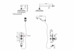 Burlington Trent Thermostatic Dual Outlet Concealed Divertor Shower Valve , Fixed Shower Arm, Handset & Holder with Hose with Rose - Unbeatable Bathrooms