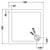 Hudson Reed 760mm Square Shower Tray - White - Unbeatable Bathrooms