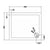 Hudson Reed 900mm Rectangle Shower Tray - White - Unbeatable Bathrooms