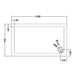 Hudson Reed 1200mm Rectangle Shower Tray - White - Unbeatable Bathrooms