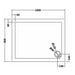 Hudson Reed 1000mm Rectangle Shower Tray - Black Slate - Unbeatable Bathrooms