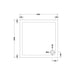 Hudson Reed 1000mm Square Shower Tray - White - Unbeatable Bathrooms