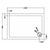 Hudson Reed 1100mm Rectangle Shower Tray - White - Unbeatable Bathrooms
