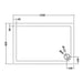 Hudson Reed 1200mm Rectangle Shower Tray - White - Unbeatable Bathrooms