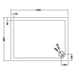 Hudson Reed 1200mm Rectangle Shower Tray - White - Unbeatable Bathrooms