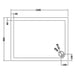 Hudson Reed 1200mm Rectangle Shower Tray - Black Slate - Unbeatable Bathrooms