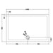 Hudson Reed Slimline Rectangle Shower Tray - White - Unbeatable Bathrooms