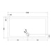 Hudson Reed Slimline Rectangle Shower Tray - White - Unbeatable Bathrooms