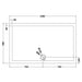 Hudson Reed Slimline Rectangle Shower Tray - Black Slate - Unbeatable Bathrooms