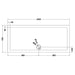 Hudson Reed Slimline Rectangle Shower Tray - White - Unbeatable Bathrooms