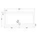 Hudson Reed Slimline Rectangle Shower Tray - White - Unbeatable Bathrooms