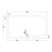 Hudson Reed Slimline Rectangle Shower Tray - Black Slate - Unbeatable Bathrooms