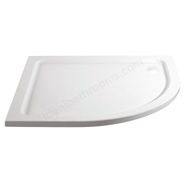Essential April Offset Quadrant Shower Tray - Unbeatable Bathrooms