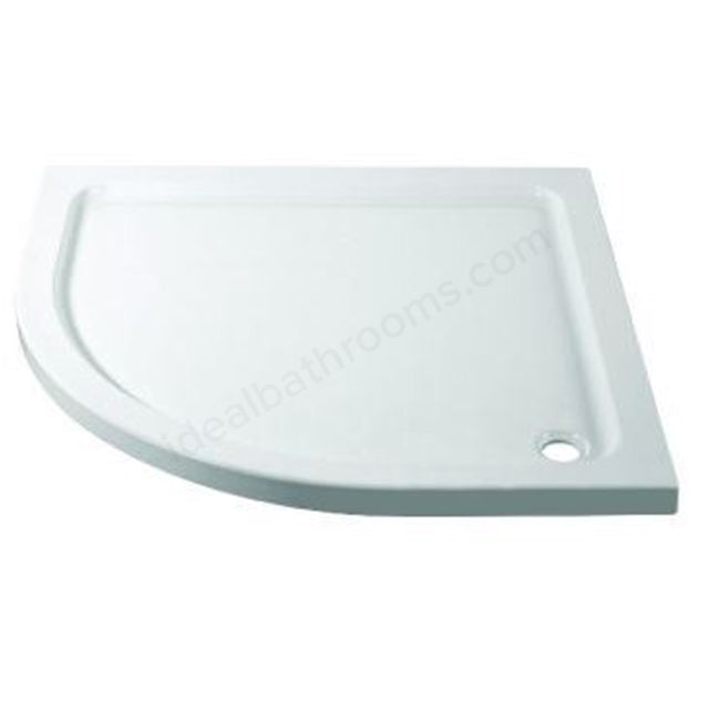 Essential April Offset Quadrant Shower Tray - Unbeatable Bathrooms