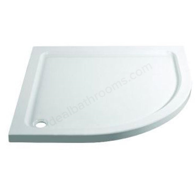 Essential April Offset Quadrant Shower Tray - Unbeatable Bathrooms