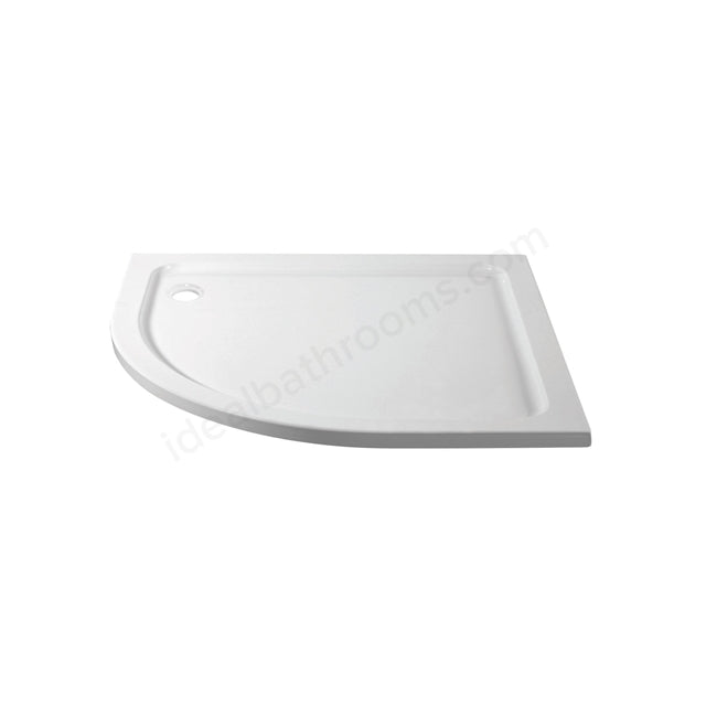 Essential April Offset Quadrant Shower Tray - Unbeatable Bathrooms