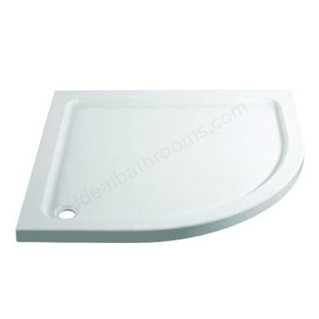 Essential April Offset Quadrant Shower Tray - Unbeatable Bathrooms