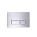 Tavistock Square Flush Push Plate - Chrome - Unbeatable Bathrooms
