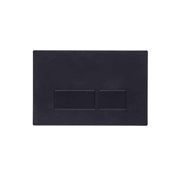 Tavistock Square Flush Plate - Matt Black - Unbeatable Bathrooms