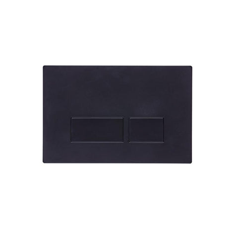 Tavistock Square Flush Plate - Matt Black - Unbeatable Bathrooms