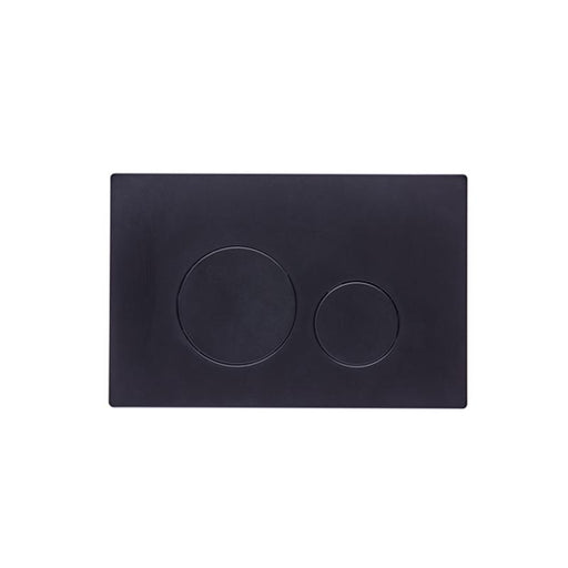 Tavistock Circle Dual Flush Plate Black - Unbeatable Bathrooms