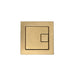 Tavistock Square Flush Button - Brushed Brass - TR9035 - Unbeatable Bathrooms