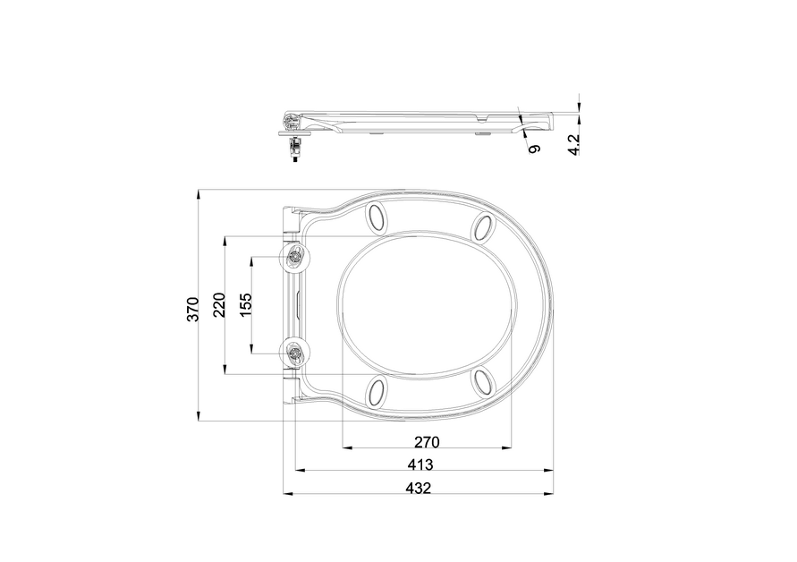 Britton Trim Soft Close Toilet Seat - Unbeatable Bathrooms