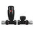 Essential Black Straight Thermostatic Radiator - Unbeatable Bathrooms