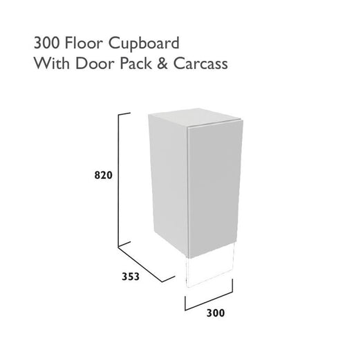 Tavistock Calm Wall Cupboard with Door Pack & Carcass - Unbeatable Bathrooms