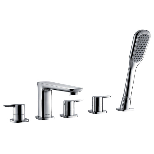 Flova Urban 5-Hole Bath and Shower Mixer with Shower Set - Unbeatable Bathrooms