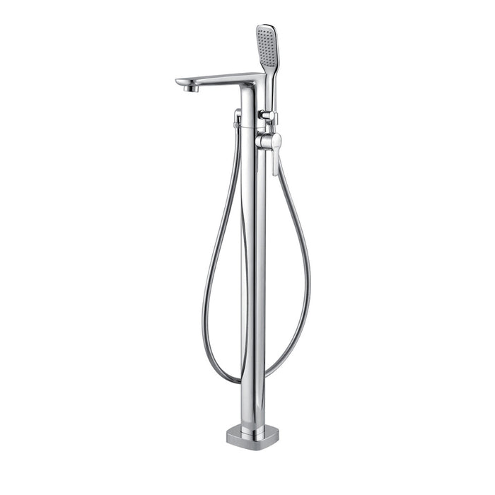 Flova Urban Floor Standing Bath and Shower Mixer with Shower Set - Unbeatable Bathrooms