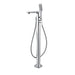 Flova Urban Floor Standing Bath and Shower Mixer with Shower Set - Unbeatable Bathrooms