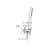 Flova Urban Shower Set with Integral Wall Outlet and Bracket - Unbeatable Bathrooms