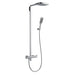 Flova Urban Thermostatic Shower Column with Hand Shower Set and Dual Function Over Head Shower - Unbeatable Bathrooms