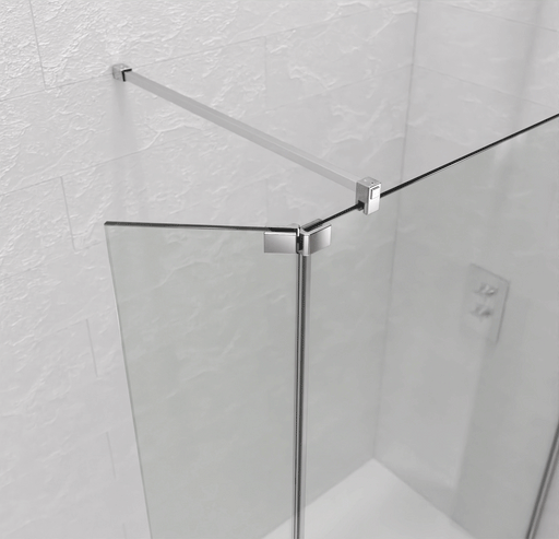 Kudos Ultimate 2 Fold Away Enclosure Deflector Panel - 300mm Wide - 8mm Glass | Unbeatable Bathrooms